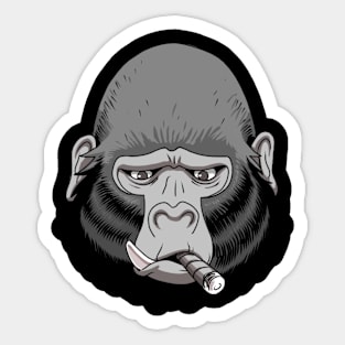 DEPRESSED GORILLA Sticker